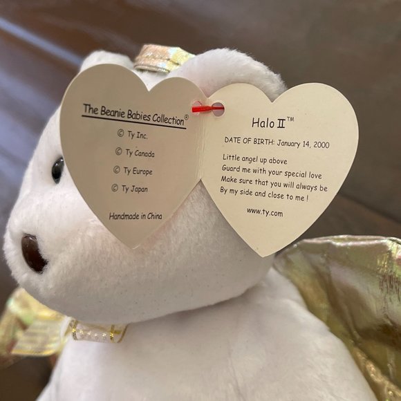 *Mint* TY Beanie Baby, Millennium Vintage 2000 - Halo II Bear with Rare Tag - Picture 3 of 8